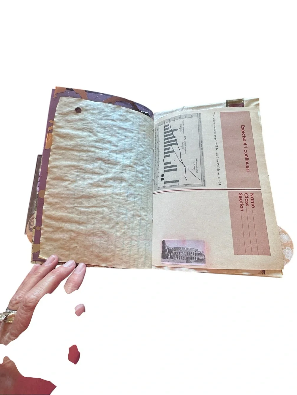 Handmade One of a Kind Junk Journal Vineyard Theme